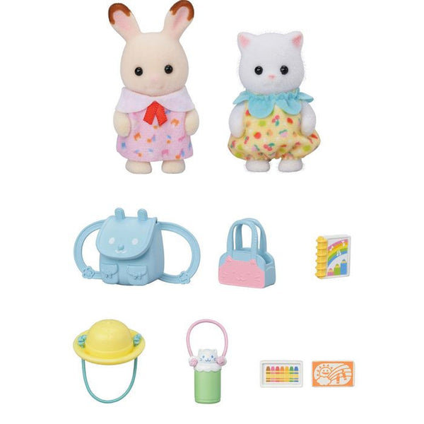 Calico Critters Nursery Friends -Walk Along Duo - Where The Sidewalk Ends Toy Shop