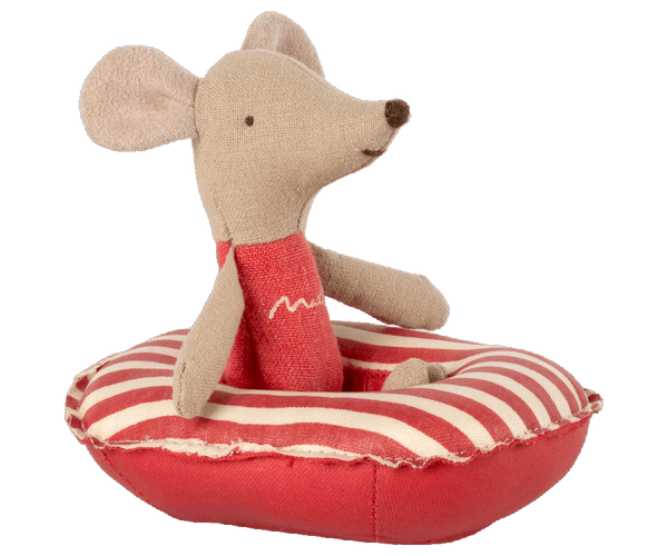 Rubber Boat, Small mouse - Red Stripe - Where The Sidewalk Ends Toy Shop