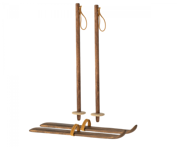 Ski and ski poles, Mum & Dad mouse - Where The Sidewalk Ends Toy Shop