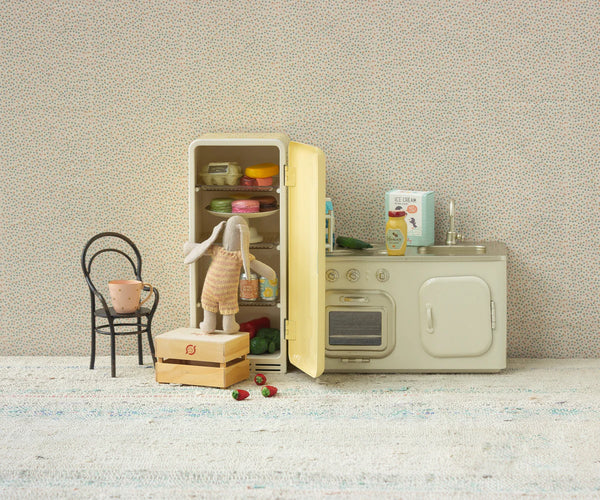 Miniature Fridge - Yellow - Where The Sidewalk Ends Toy Shop