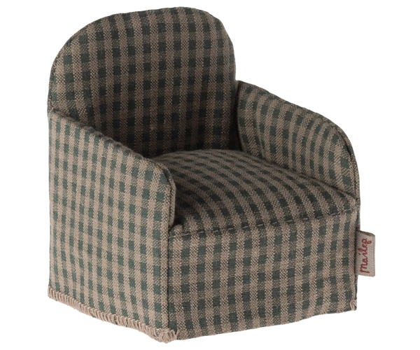 Chair, Mouse - Green checker - Where The Sidewalk Ends Toy Shop
