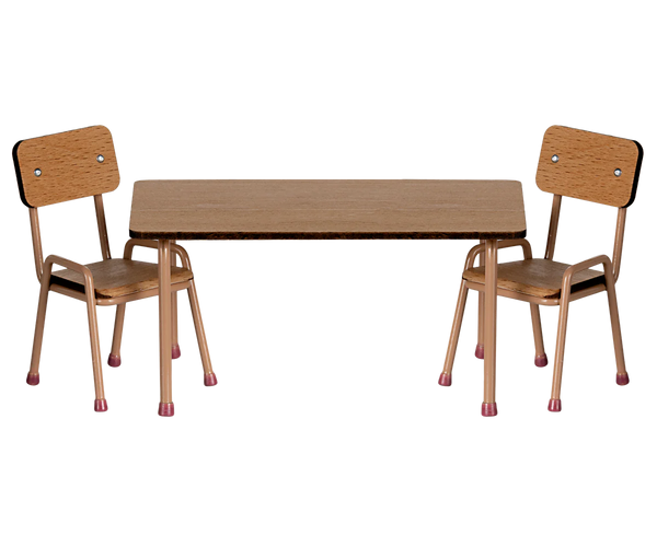 Table and chair set, Mouse - Dark powder - Where The Sidewalk Ends Toy Shop