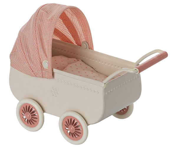 Pram, Mouse - Coral - Where The Sidewalk Ends Toy Shop