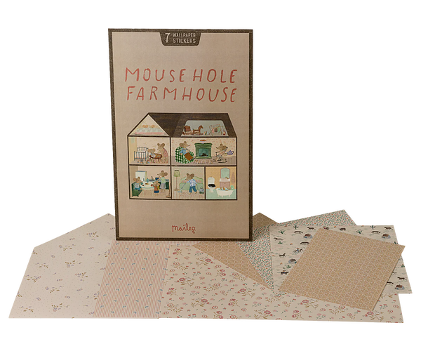 Wallpaper, Mouse hole Farmhouse - Where The Sidewalk Ends Toy Shop