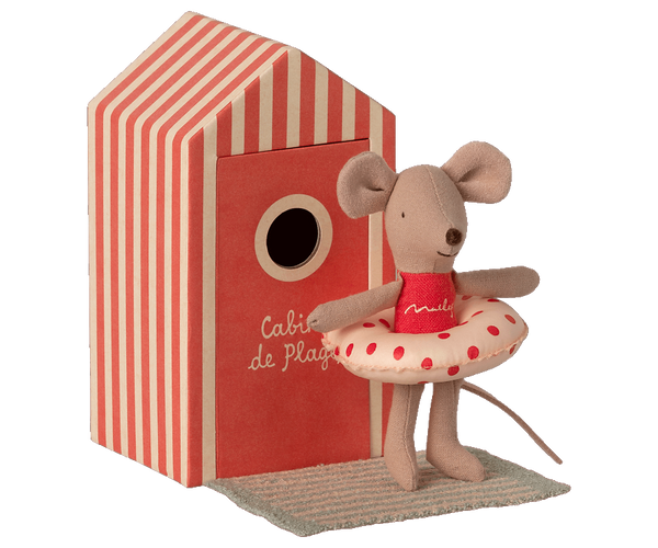 Beach mice, Little Sister in Cabin de Plage - Where The Sidewalk Ends Toy Shop