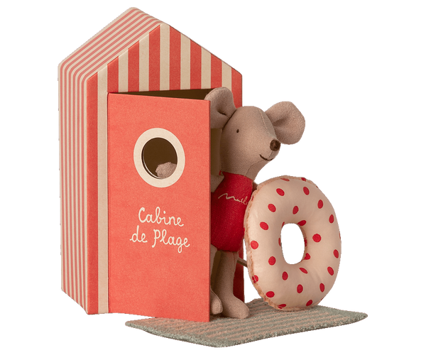 Beach mice, Little Sister in Cabin de Plage - Where The Sidewalk Ends Toy Shop