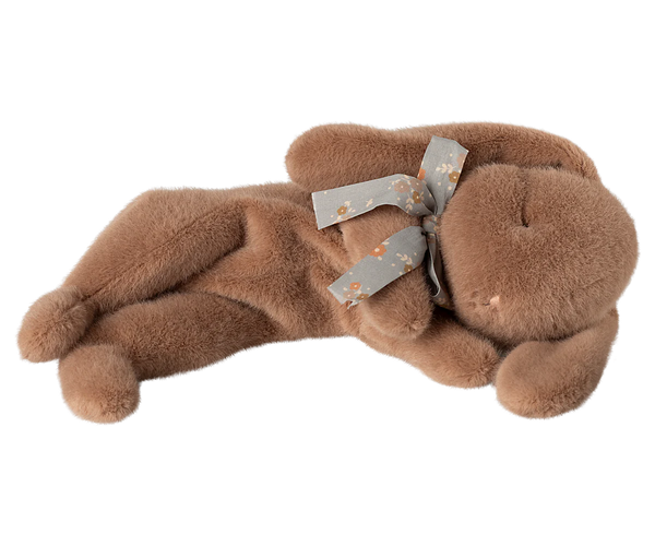 Sleeping bunny plush, Small - Soft brown - Where The Sidewalk Ends Toy Shop