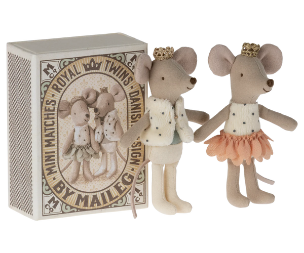 Royal Twins Mice, Little Sister and Brother in Box New - Where The Sidewalk Ends Toy Shop