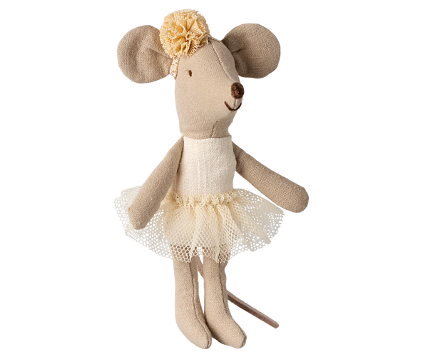 Ballerina Mouse, Little Sister - Off White - Where The Sidewalk Ends Toy Shop