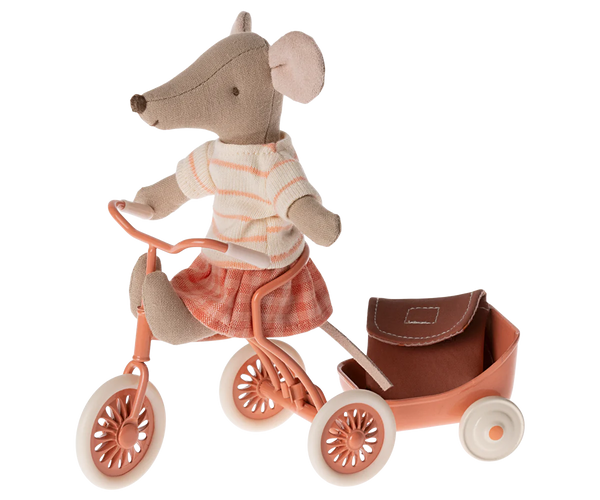 Tricycle mouse, Big sister - Coral - Where The Sidewalk Ends Toy Shop