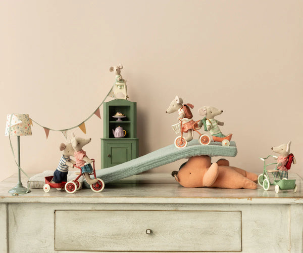Tricycle mouse, Big sister - Coral - Where The Sidewalk Ends Toy Shop