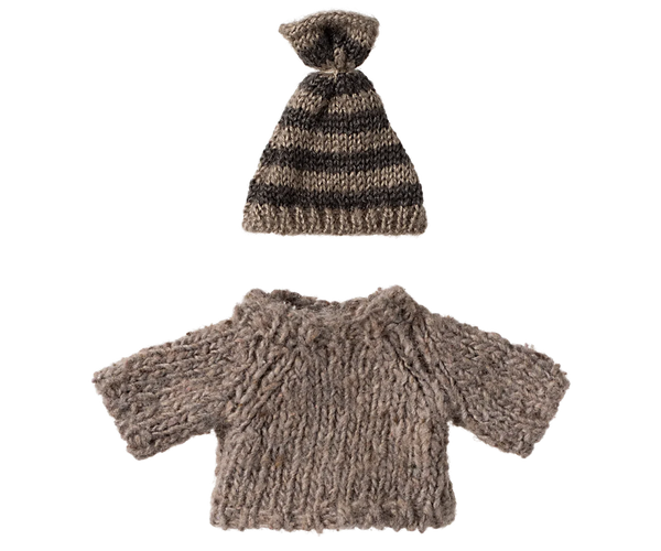 Knitted Sweater and Hat, Big Brother Mouse - Where The Sidewalk Ends Toy Shop