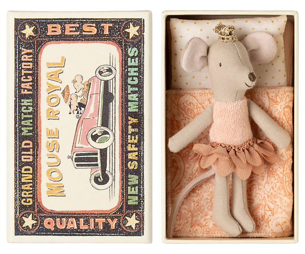 Princess Mouse, Little Sister in Matchbox - Where The Sidewalk Ends Toy Shop