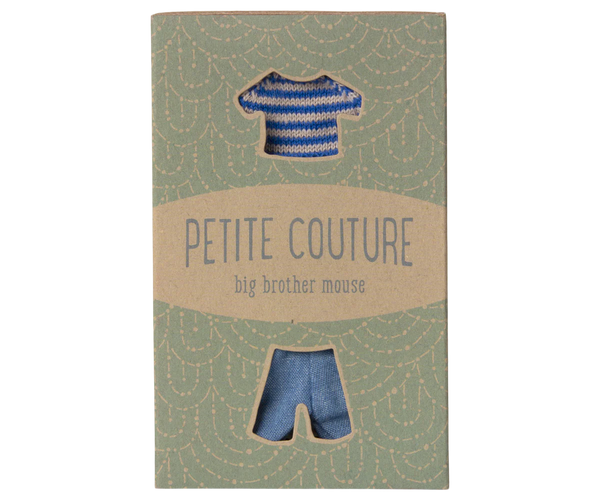 Knitted Sweater and Pants, Big Brother Mouse - Where The Sidewalk Ends Toy Shop