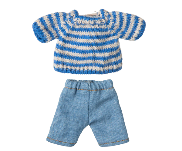 Knitted Sweater and Pants, Big Brother Mouse - Where The Sidewalk Ends Toy Shop