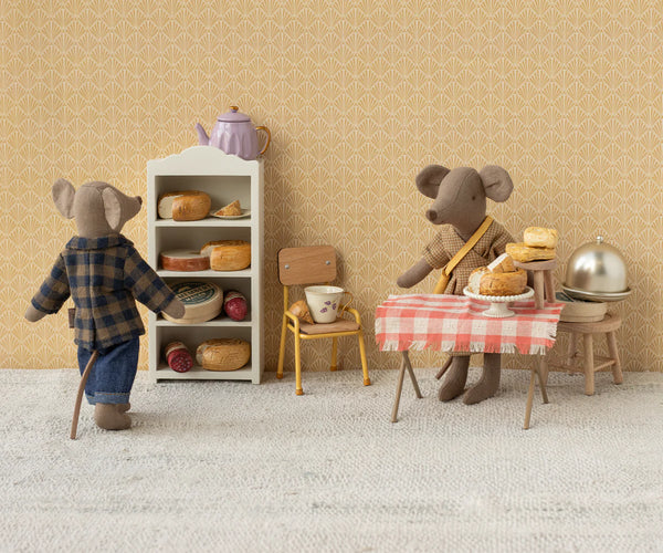 Brown checked shirt and pants, Dad mouse - Where The Sidewalk Ends Toy Shop