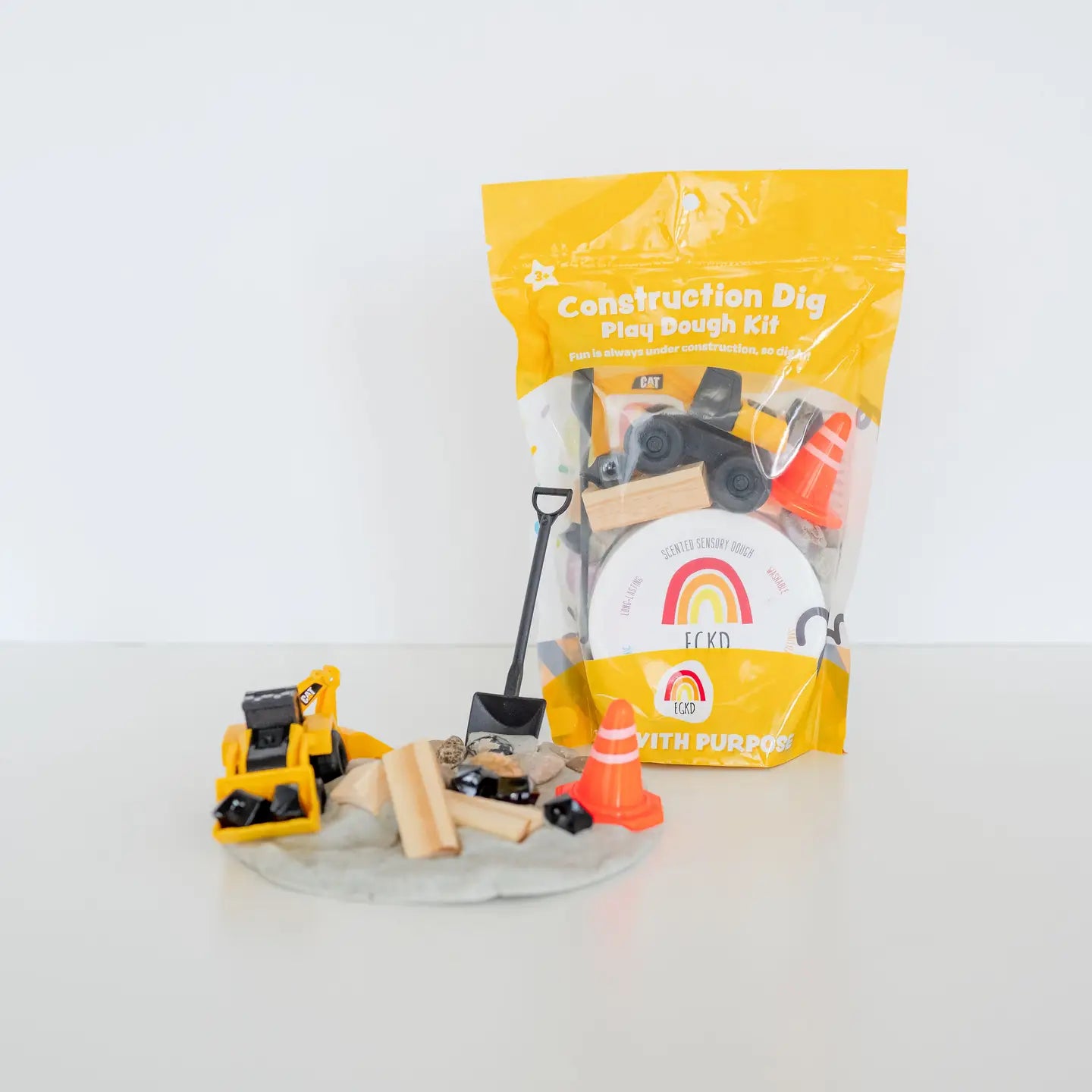 Construction (Cookies 'n Cream) Kiddough Play Kit - Where The Sidewalk Ends Toy Shop