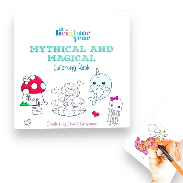 Mythical and Magical Mini Coloring Book - Where The Sidewalk Ends Toy Shop