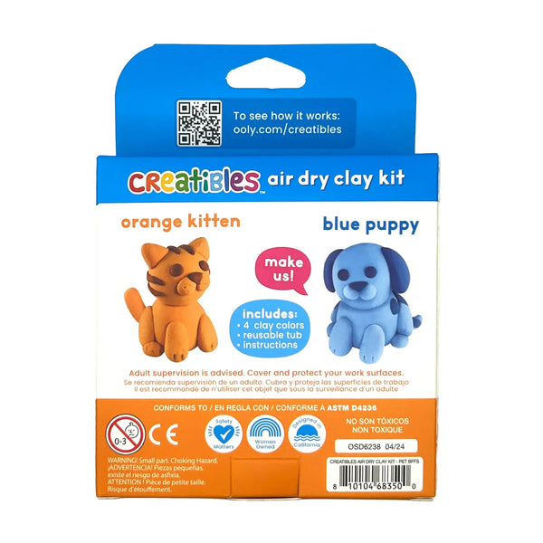 Creatibles D.I.Y. Air-Dry Clay Kit: Pet Bffs - Where The Sidewalk Ends Toy Shop