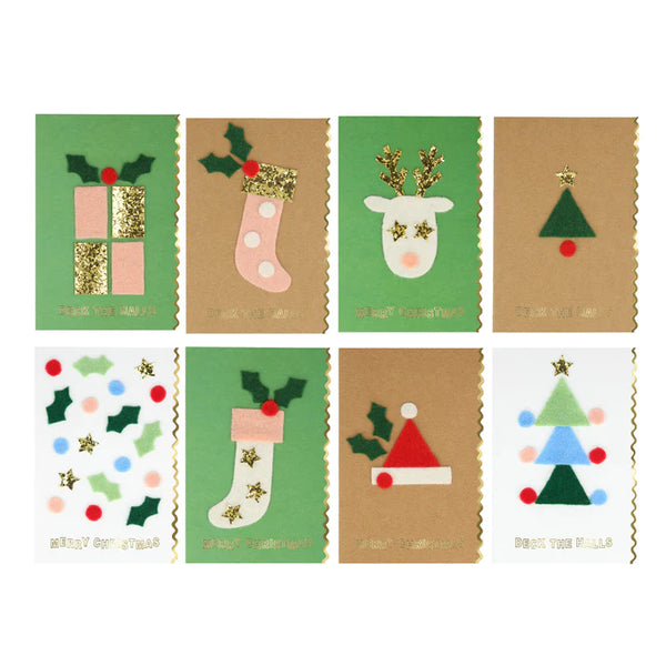 Christmas Felt Card Kit - Where The Sidewalk Ends Toy Shop
