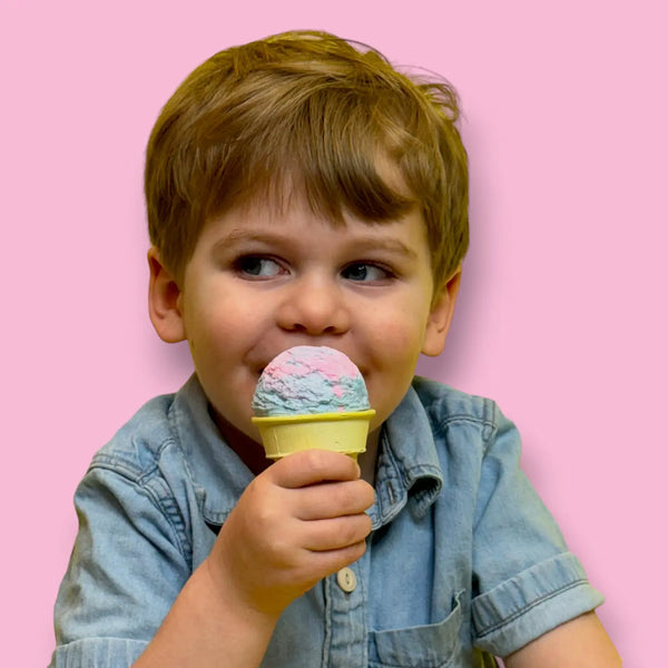 Blue Raspberry Ice Cream Cone Handmade Sidewalk Chalk - Where The Sidewalk Ends Toy Shop