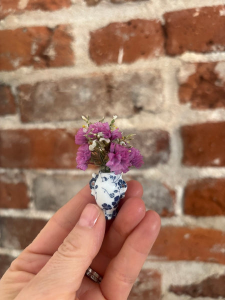 Miniature Flower Arrangement in Vase - Where The Sidewalk Ends Toy Shop