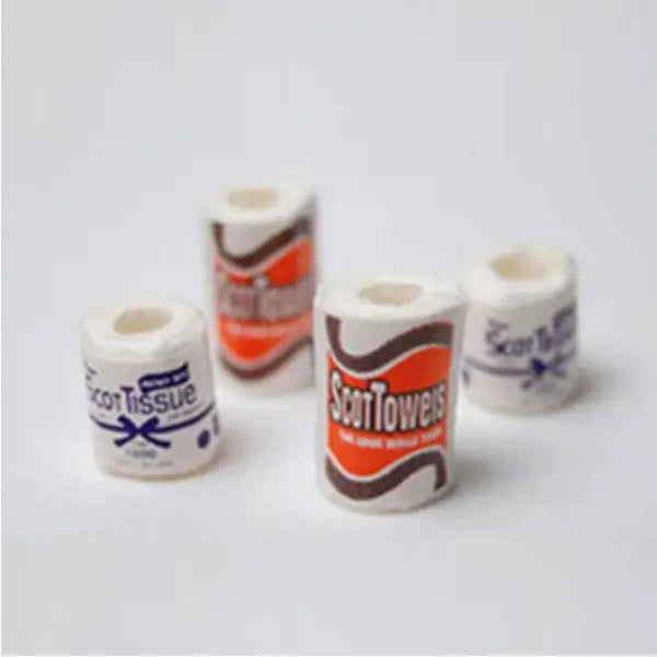 Dollhouse Miniature Paper Products (Pack of 4) - Where The Sidewalk Ends Toy Shop