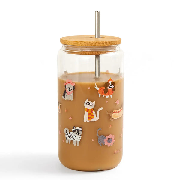 Trick or Treat Pets Halloween Glass Can - Where The Sidewalk Ends Toy Shop
