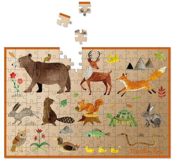Mini puzzles (150 pcs) "The Garden of Moulin Roty - Where The Sidewalk Ends Toy Shop