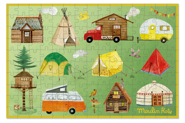 Mini puzzles (150 pcs) "The Garden of Moulin Roty - Where The Sidewalk Ends Toy Shop