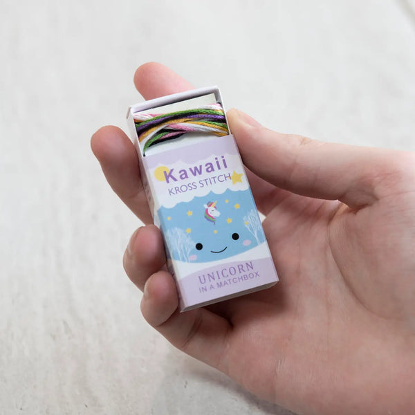 Kawaii Unicorn Mini Cross Stitch Kit - Where The Sidewalk Ends Toy Shop