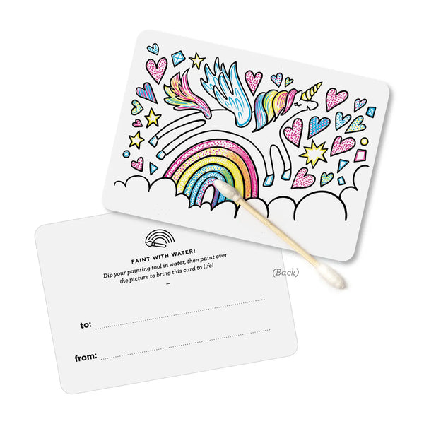 Paint with Water Valentines - Unicorn - Where The Sidewalk Ends Toy Shop