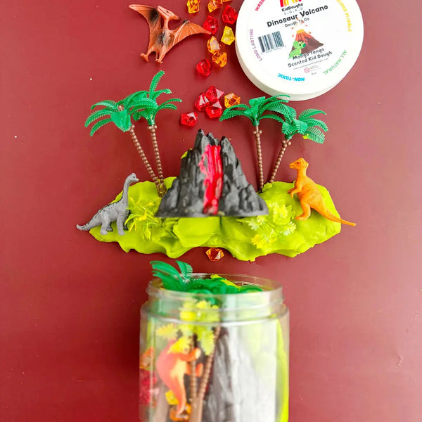 Dinosaur Volcano (Watersmellon) Dough-To-Go - Where The Sidewalk Ends Toy Shop