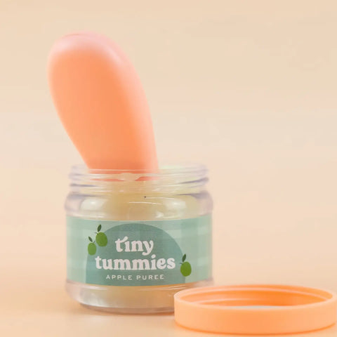 Tiny Tummies - Apple Jelly Food - Jar and Spoon
