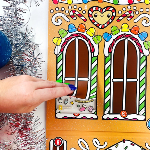 Kawaii Christmas Sticker Advent Calendar - Where The Sidewalk Ends Toy Shop