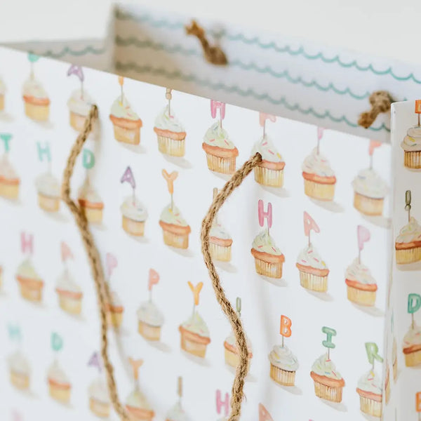 Birthday Cupcakes Gift Bag - Where The Sidewalk Ends Toy Shop