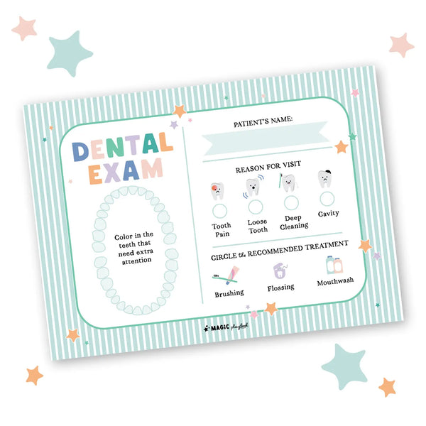 Dentist Pretend Play Notepad - Where The Sidewalk Ends Toy Shop