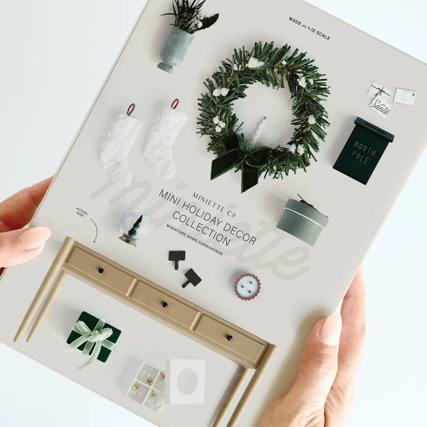Miniature Holiday Decor Set – 20 Pieces - Where The Sidewalk Ends Toy Shop