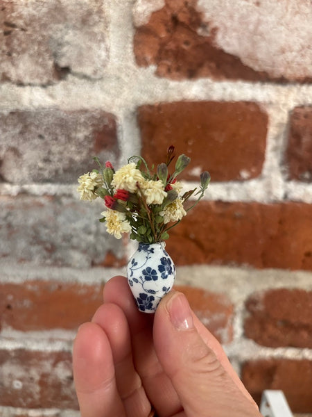 Miniature Flower Arrangement in Vase - Where The Sidewalk Ends Toy Shop