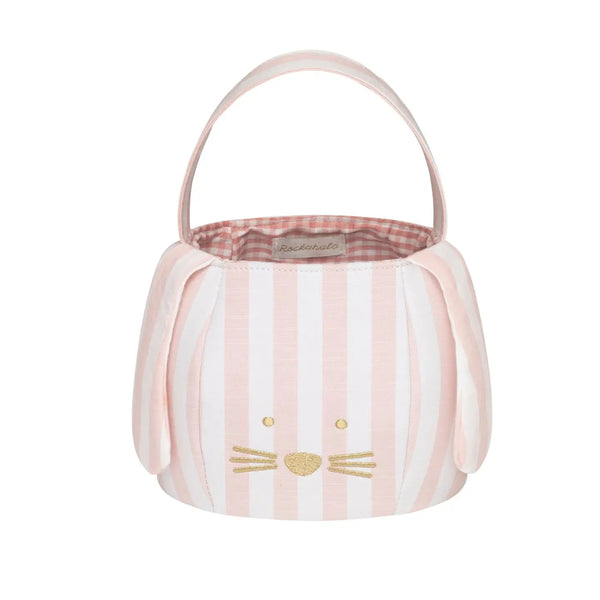 Stripy Bunny Bucket Bag - Where The Sidewalk Ends Toy Shop