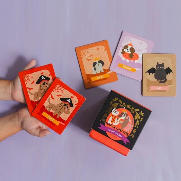 Trick or Treat Pets Memory Card Game - Where The Sidewalk Ends Toy Shop