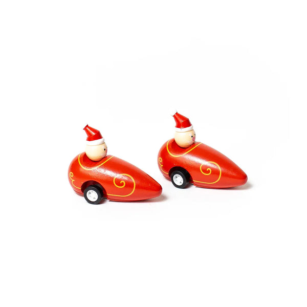 Pull Back Santa Christmas Sleigh - Where The Sidewalk Ends Toy Shop