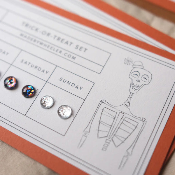 Trick-Or-Treat Stick-On Earring Set - Where The Sidewalk Ends Toy Shop