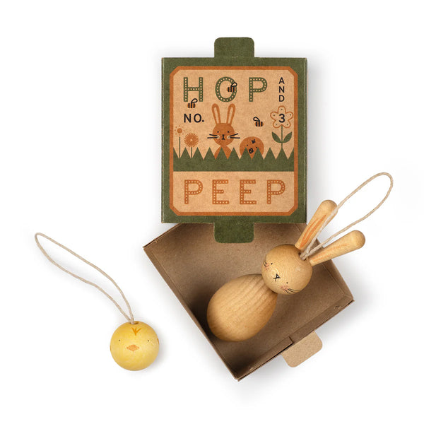 Hop and Peep Hanging Ornaments - Where The Sidewalk Ends Toy Shop