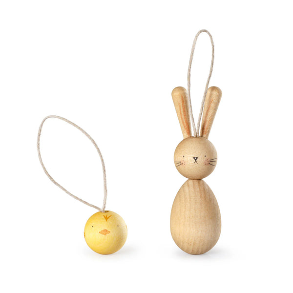 Hop and Peep Hanging Ornaments - Where The Sidewalk Ends Toy Shop