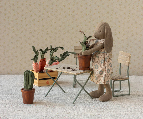 Flower pot with cactus, Miniature - Where The Sidewalk Ends Toy Shop