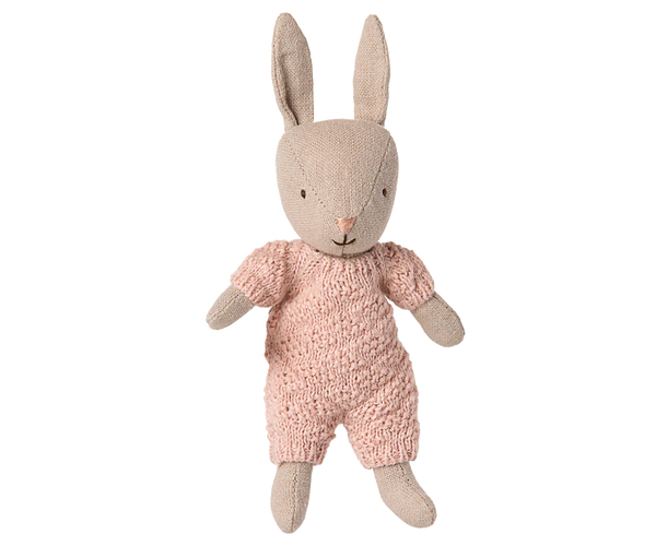 Rabbit, Micro - Sand - Rose knitted suit - Where The Sidewalk Ends Toy Shop