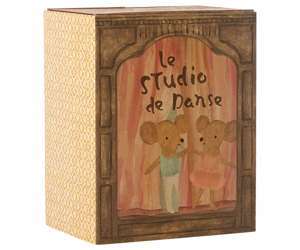 Ballet mice in dance studio, Little sister and brother - Where The Sidewalk Ends Toy Shop