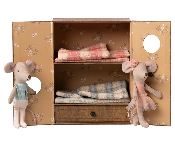 Ballet mice in dance studio, Little sister and brother - Where The Sidewalk Ends Toy Shop