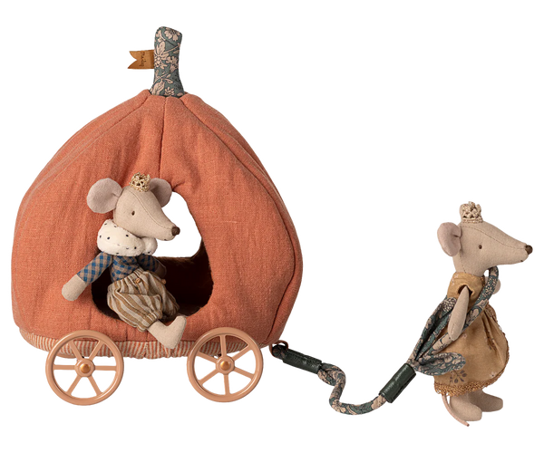 Pumpkin carriage, Mouse- New - Where The Sidewalk Ends Toy Shop